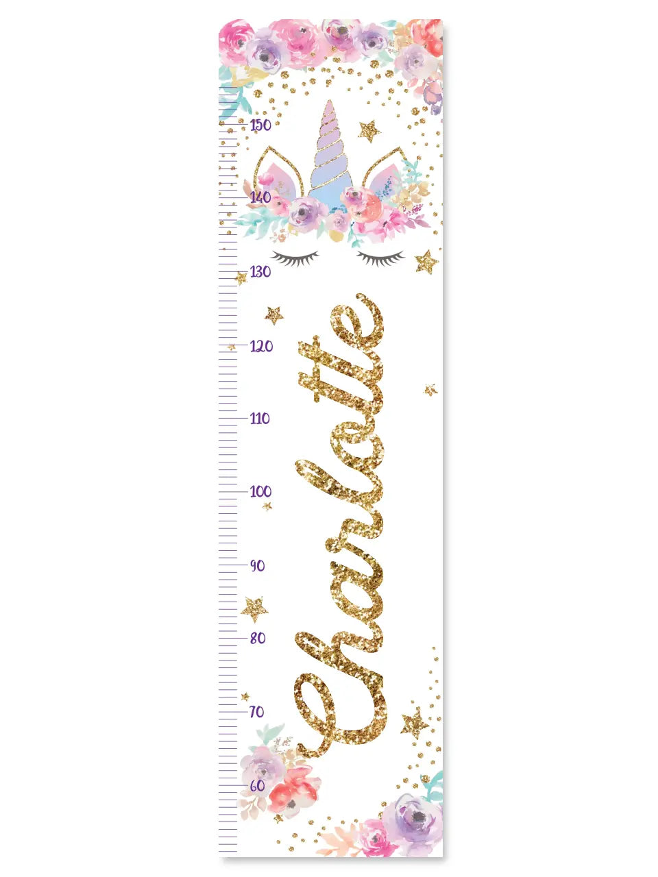 Unicorn Growth Chart - Canvas Hanging Growth Chart