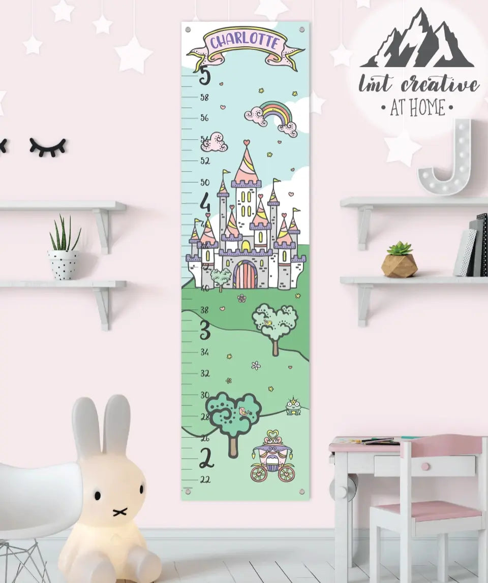 Princess Growth Chart - Canvas Hanging Growth Chart