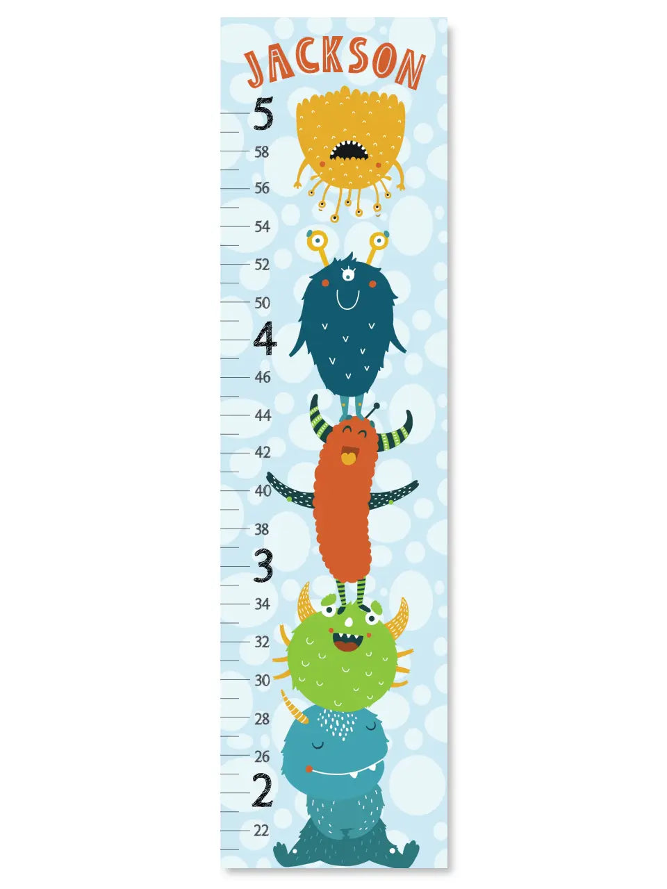 Monster Growth Chart - Canvas Hanging Growth Chart