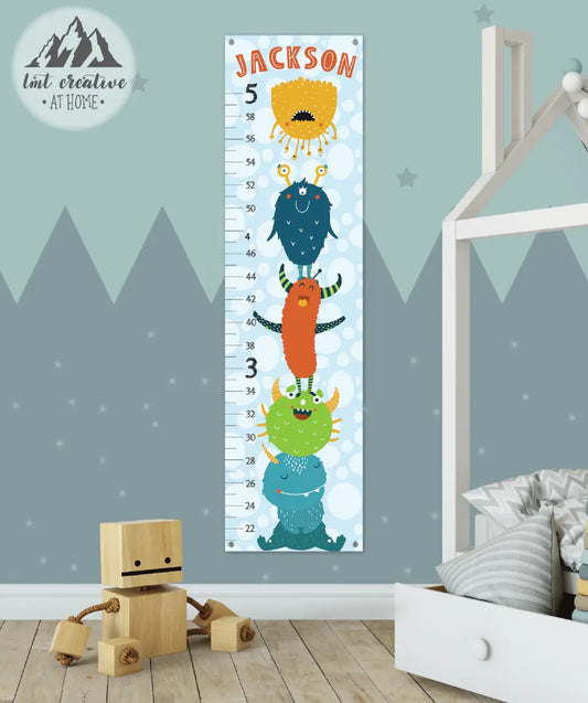 Monster Growth Chart - Canvas Hanging Growth Chart