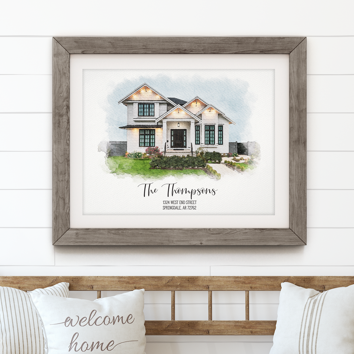 Watercolor House Portrait