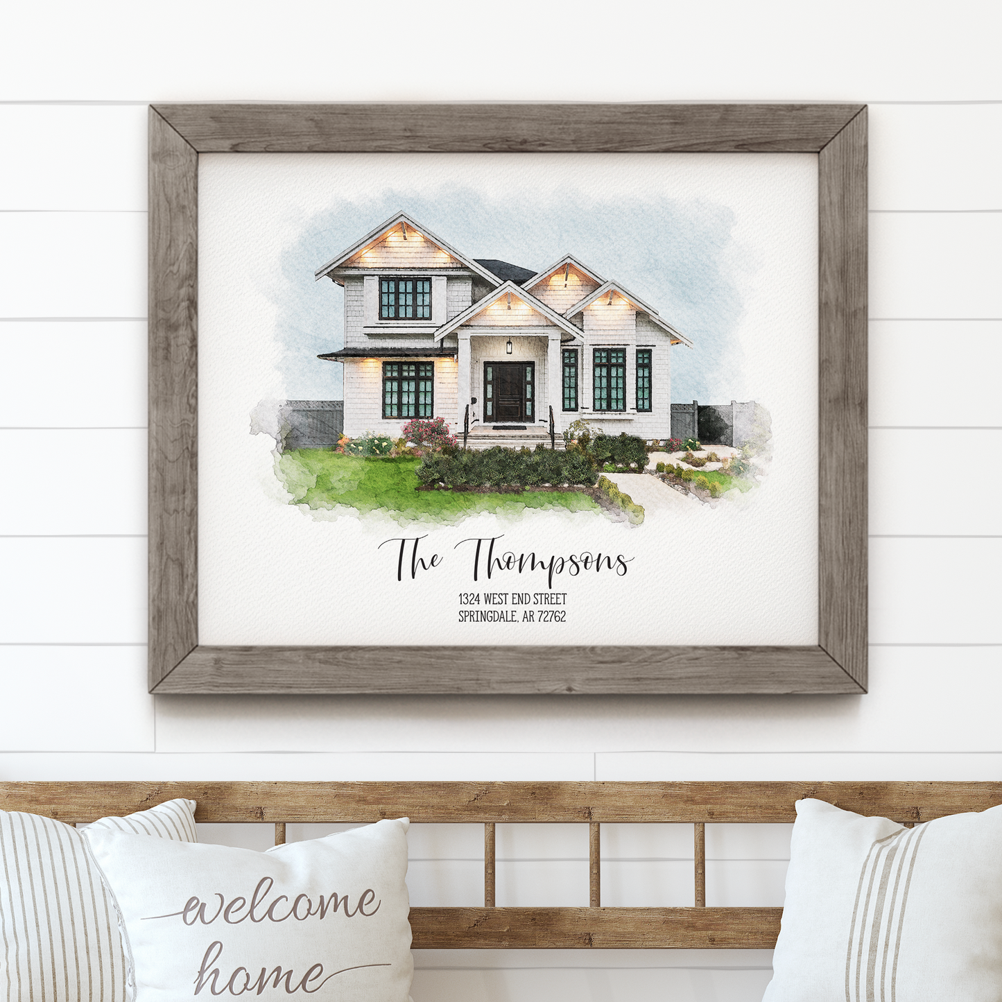Watercolor House Portrait
