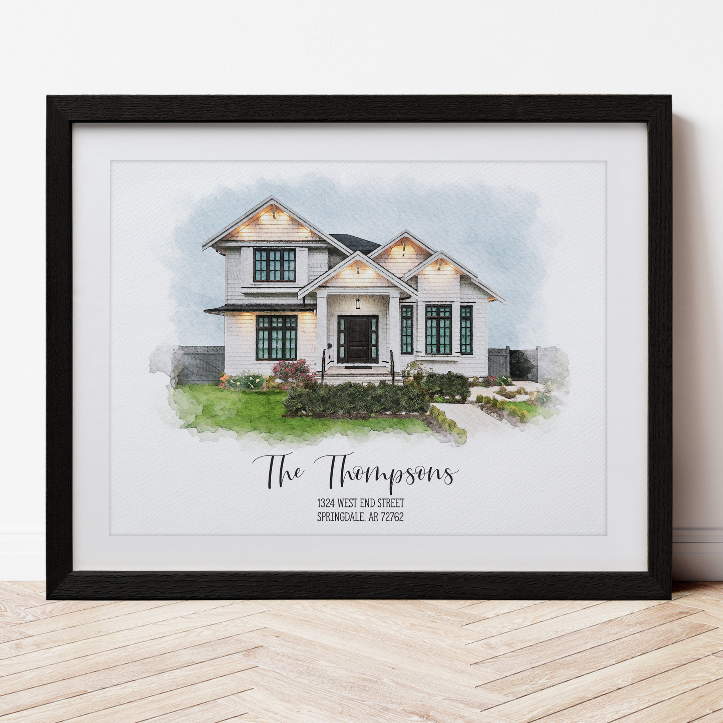 Watercolor House Portrait