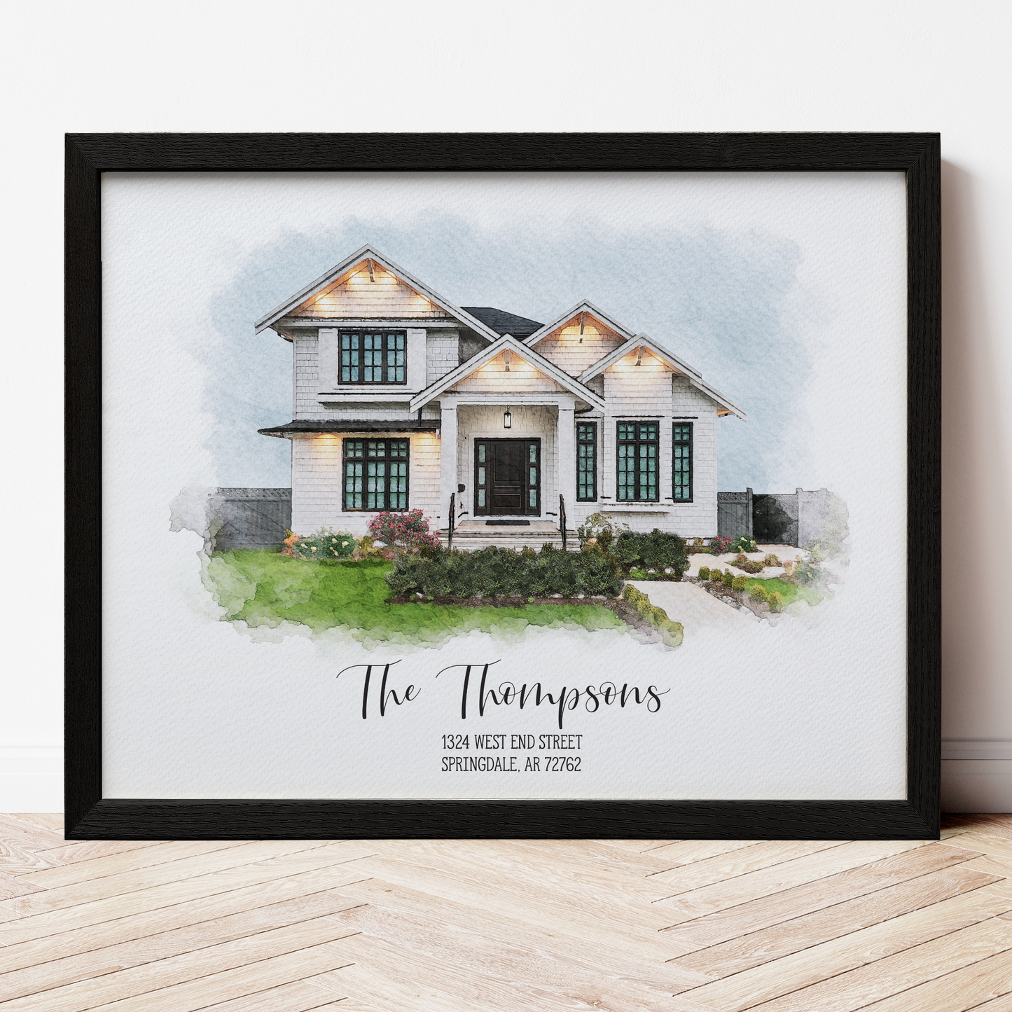 Watercolor House Portrait