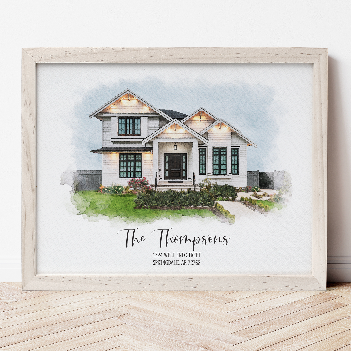 Watercolor House Portrait