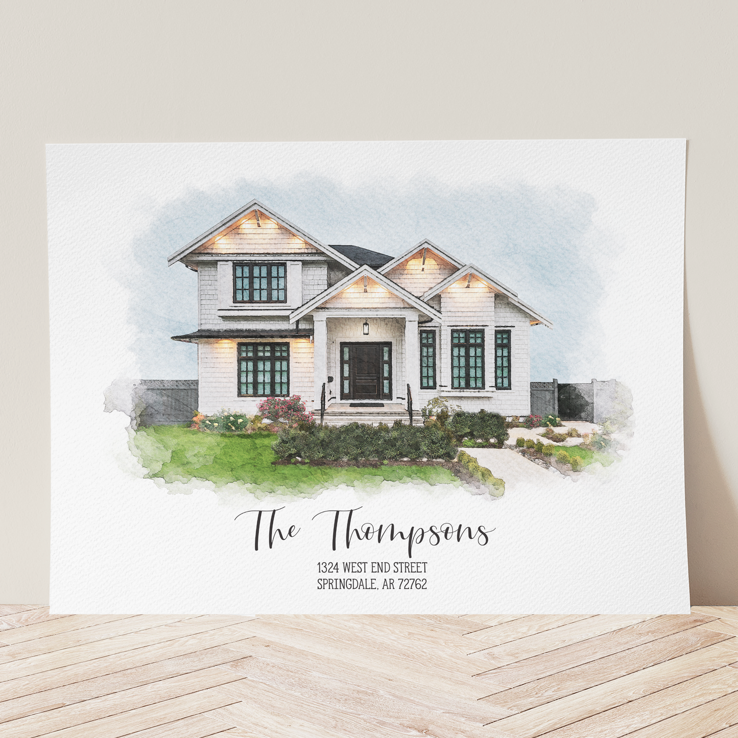 Watercolor House Portrait