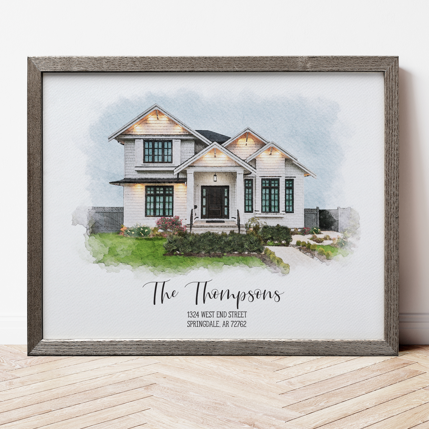 Watercolor House Portrait