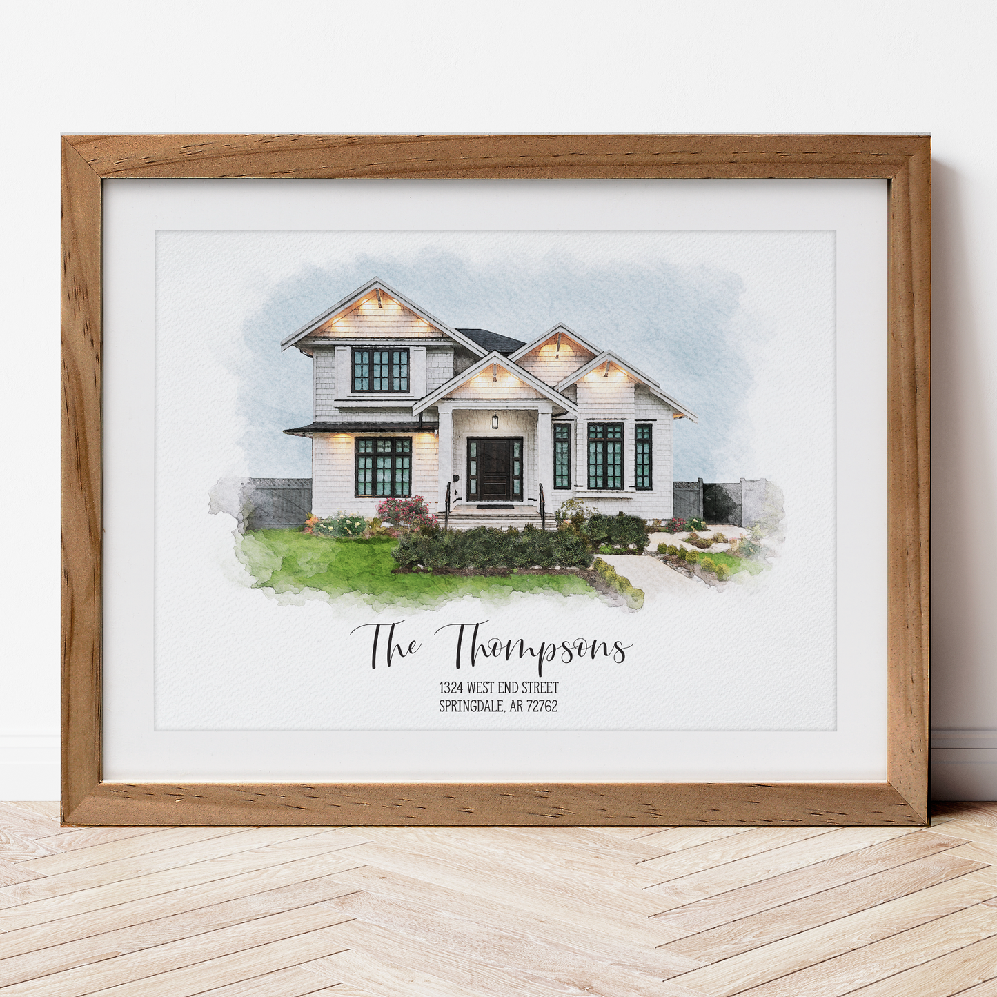 Watercolor House Portrait