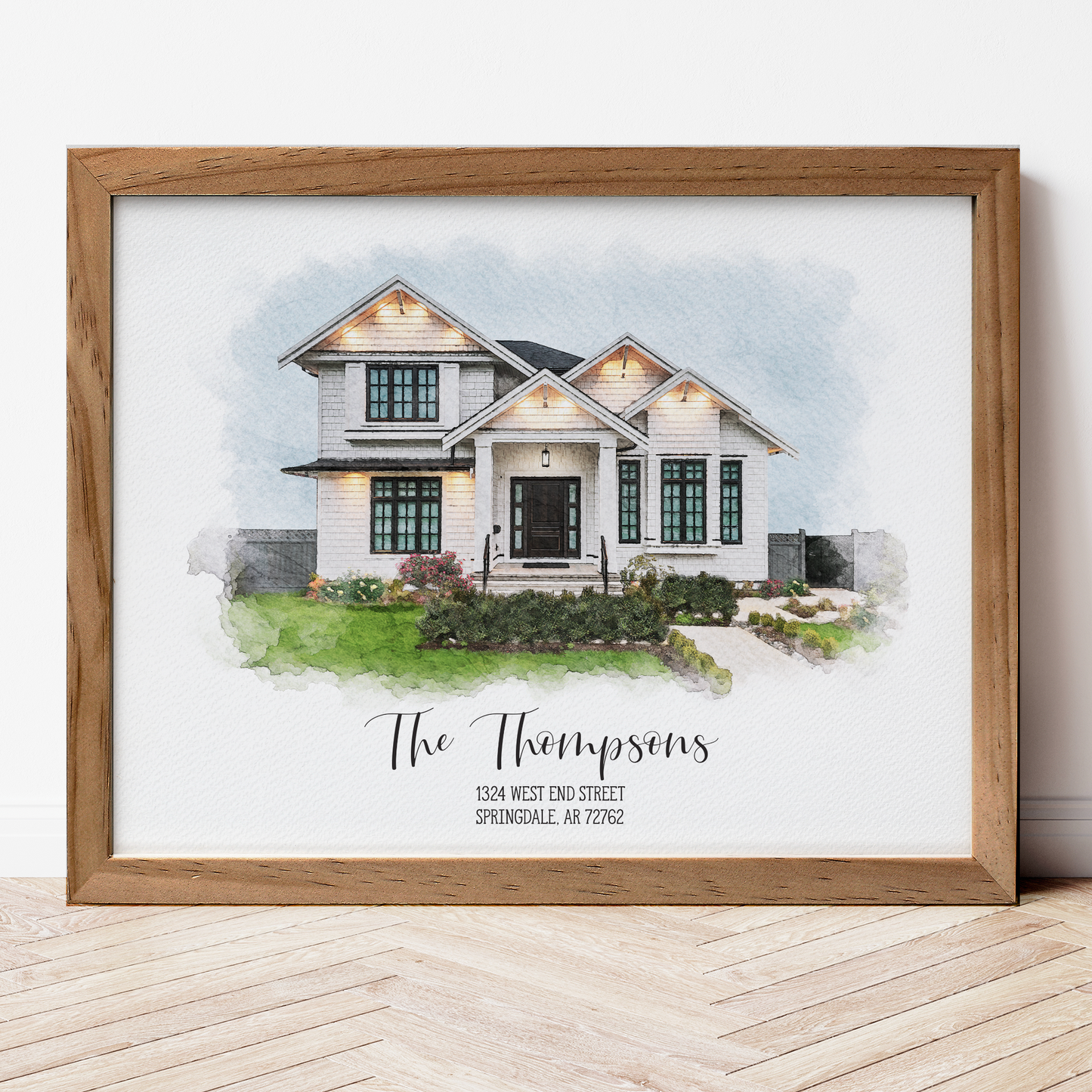 Watercolor House Portrait