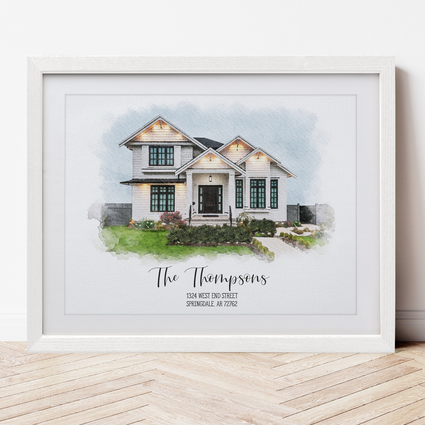 Watercolor House Portrait