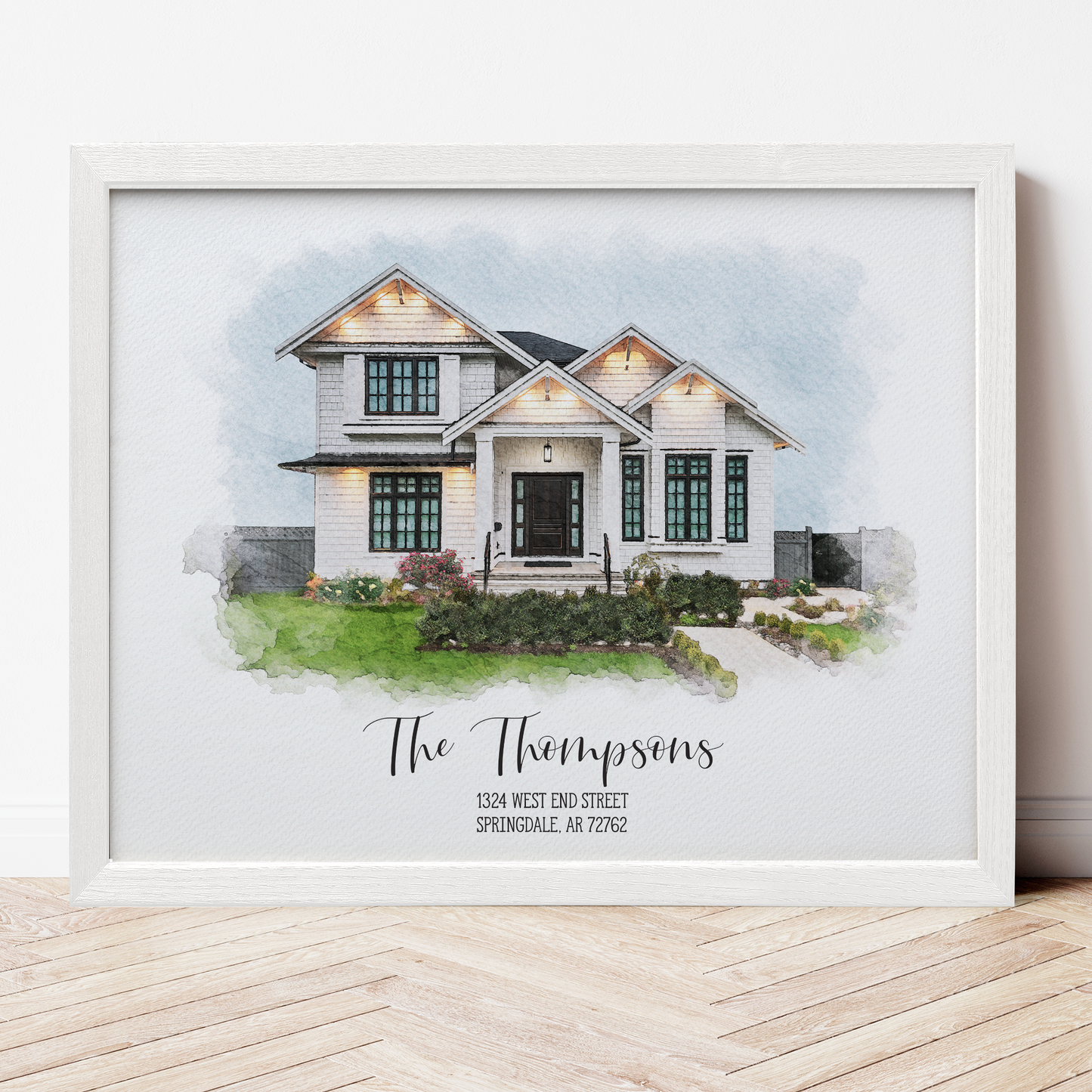 Watercolor House Portrait