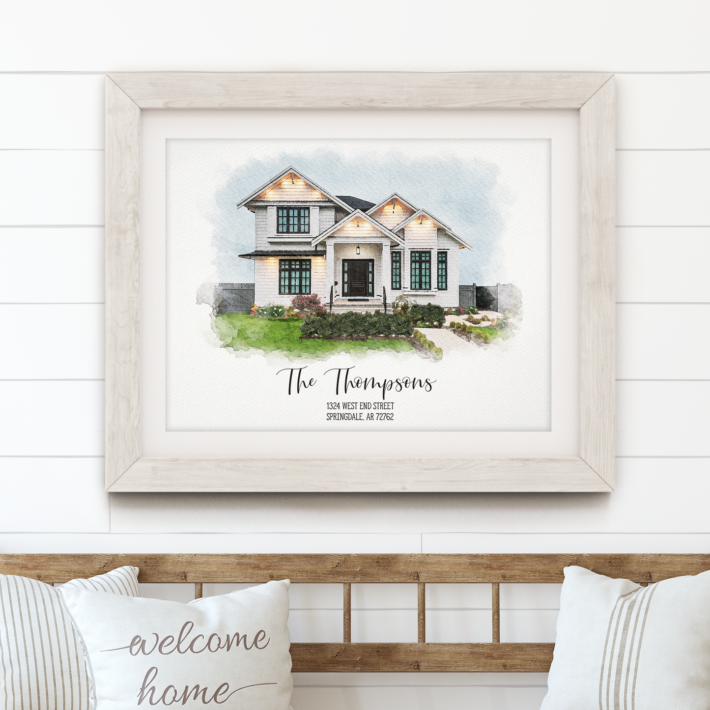 Watercolor House Portrait