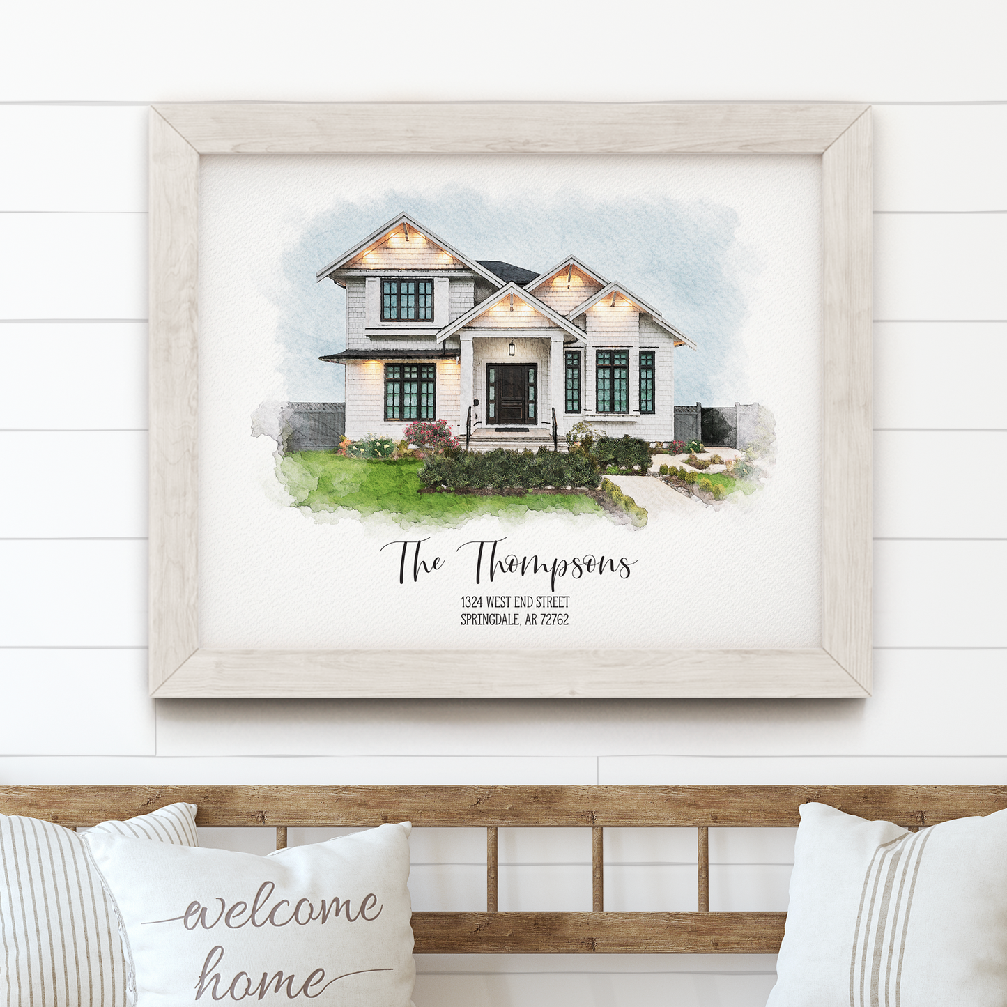 Watercolor House Portrait