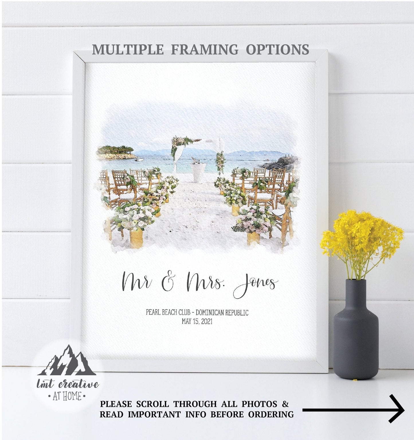 Custom Wedding Venue Portrait, Wedding Gift, Housewarming Gift, Couple Gift, Watercolor Wedding Venue, Digitally Mastered Watercolor effect