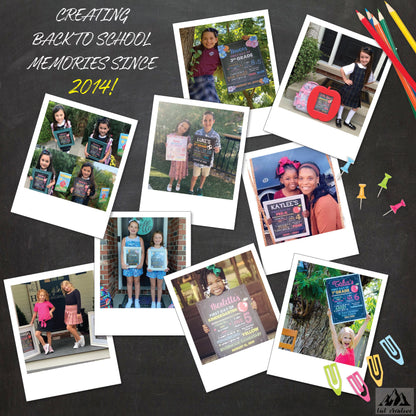 Personalized Back to School Sign, First Day Of School Sign, Custom First Day Of School Sign,  First Day of Kindergarten, Reusable, Last Day