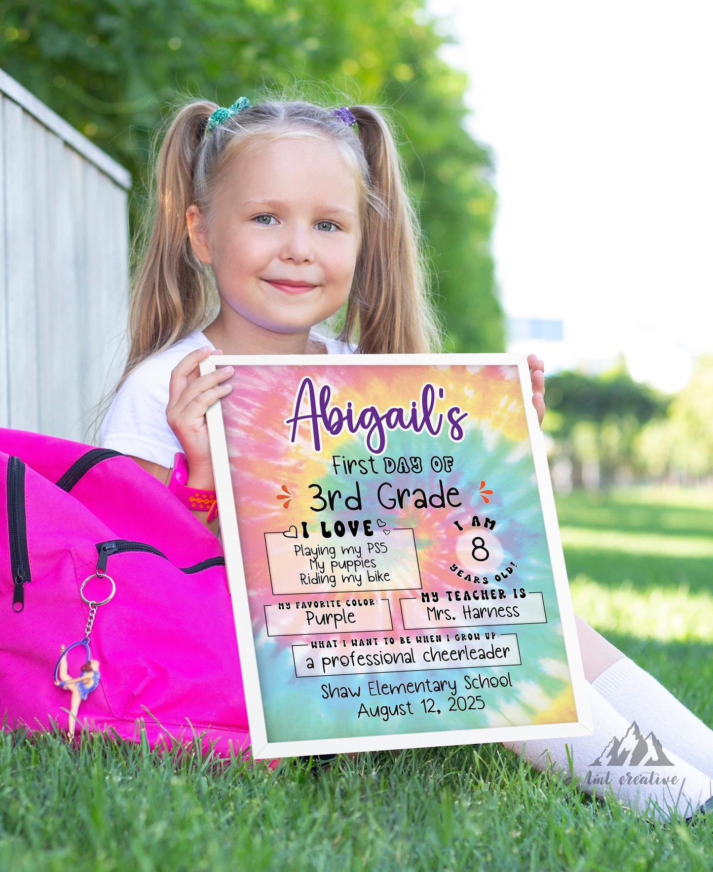 First Day Of School Sign, Personalized Back to School Sign, Custom First Day Of School,  First Day of Kindergarten, Last Day of School