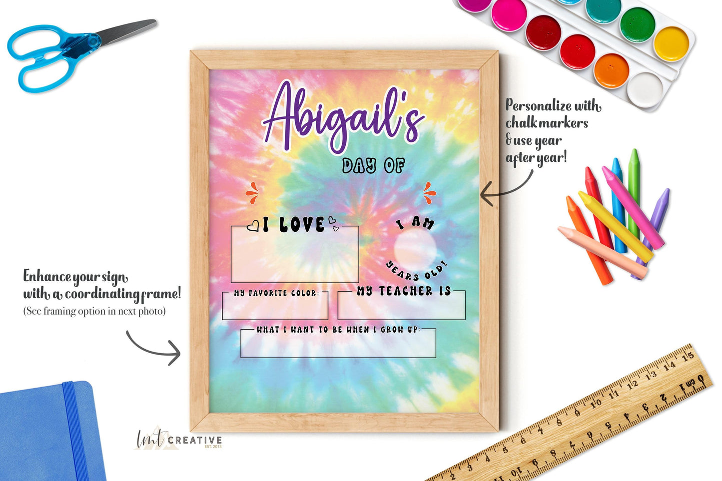 First Day Of School Sign, Personalized Back to School Sign, Custom First Day Of School,  First Day of Kindergarten, Last Day of School