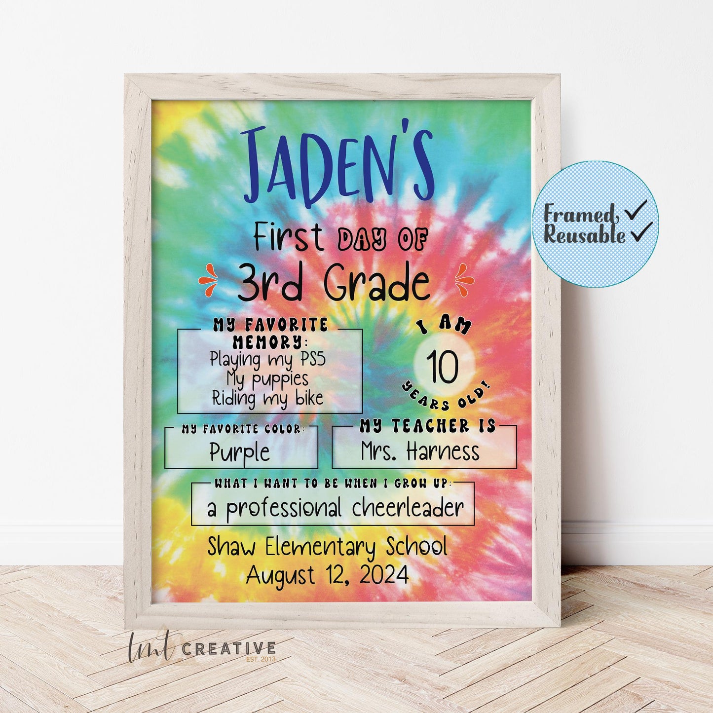 First Day Of School Sign, Personalized Back to School Sign, Custom First Day Of School,  First Day of Kindergarten, Boy, Last Day Of School