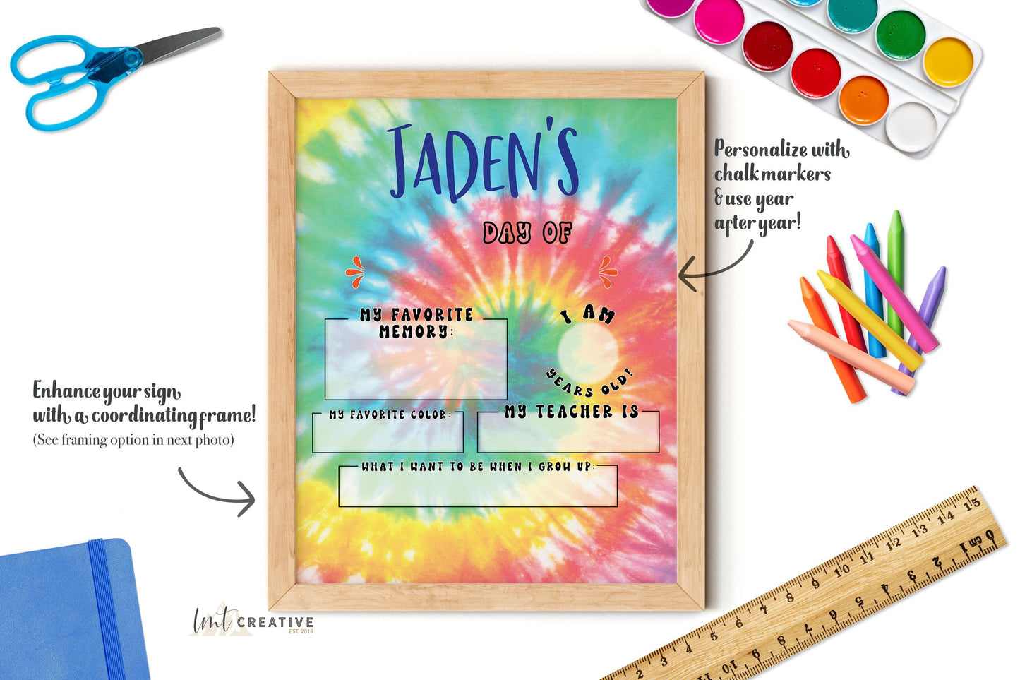 First Day Of School Sign, Personalized Back to School Sign, Custom First Day Of School,  First Day of Kindergarten, Boy, Last Day Of School