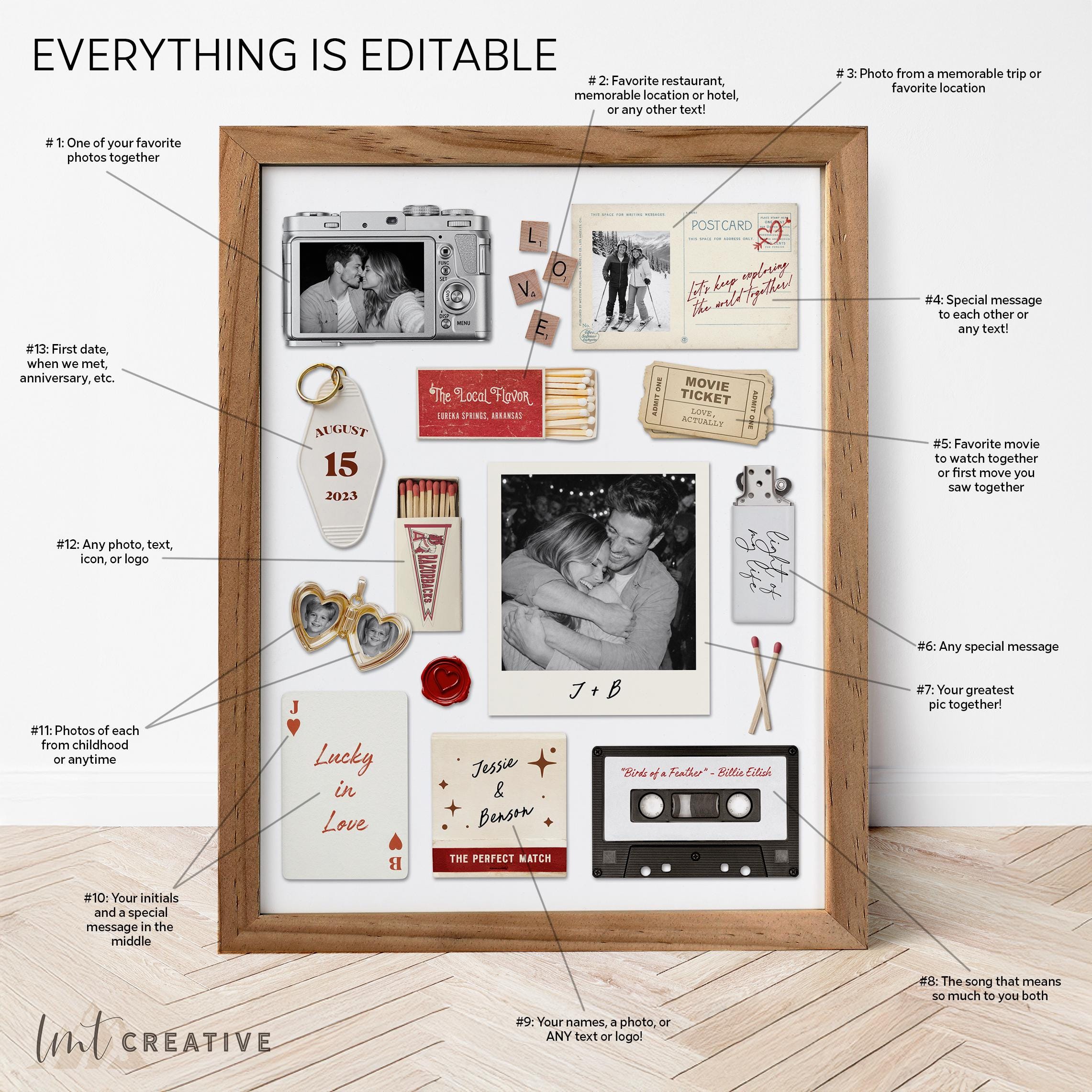 Custom Where We Met Print, Personalized Matchbook Poster, Couples Wall Art, First Date Location Gift
