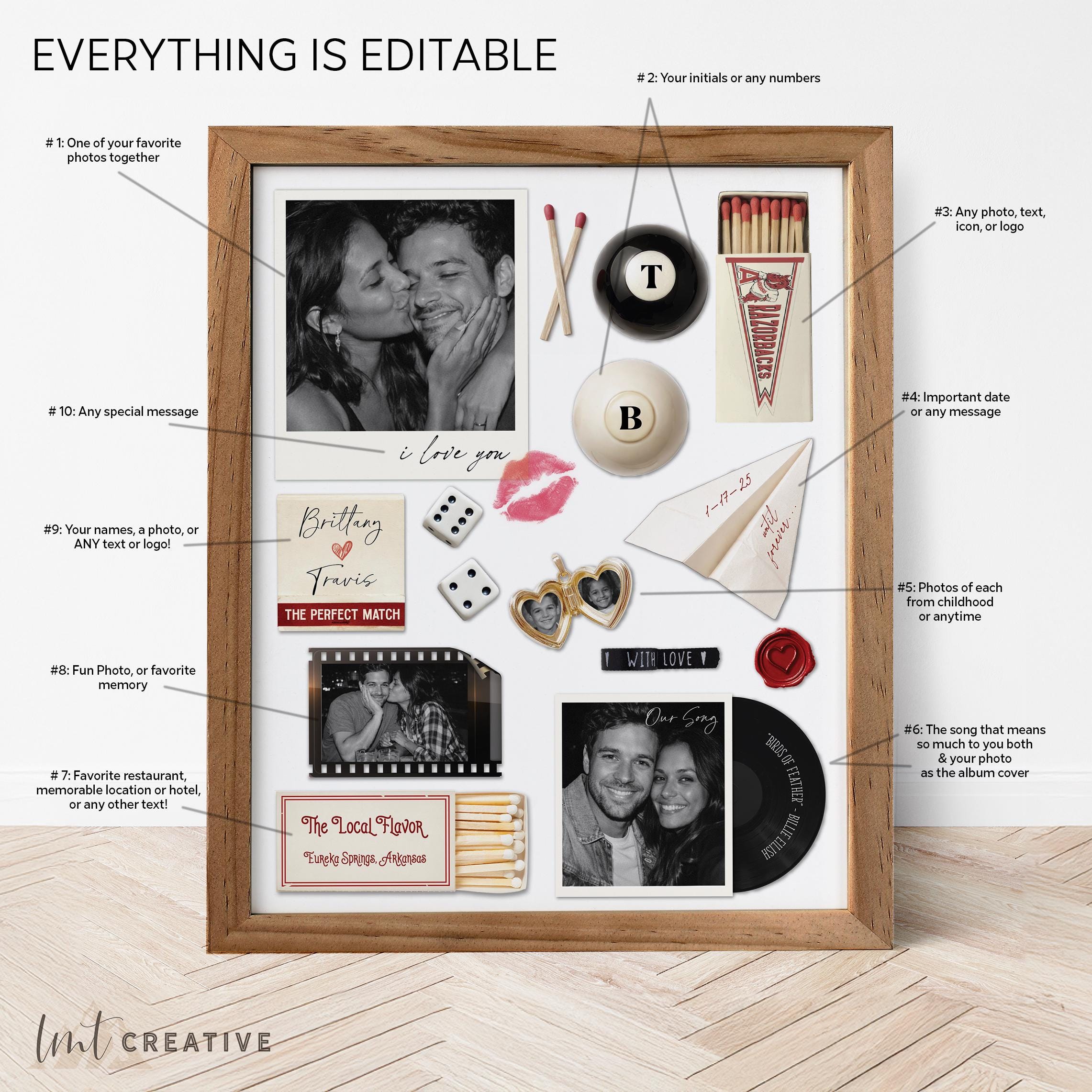 Personalized Matchbook Print, Custom Couples Wall Art, Where It All Began Gift, Anniversary & Wedding Keepsake