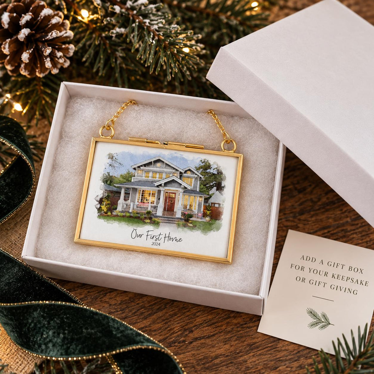 Ornament in its gift box