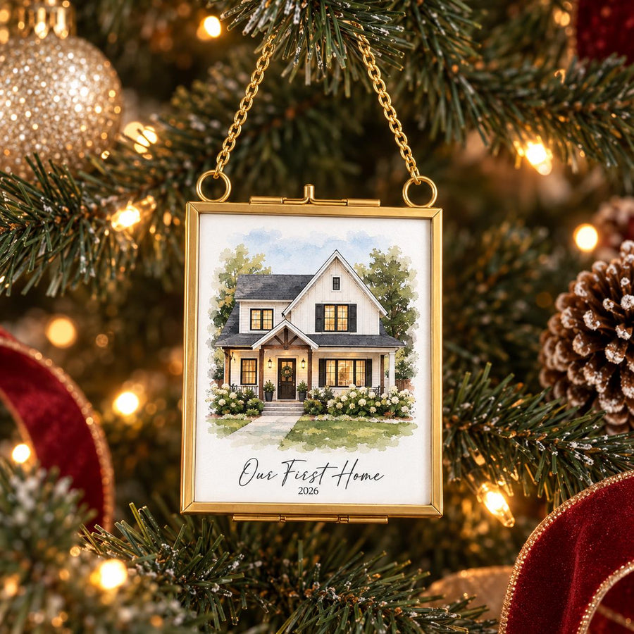Gold & glass ornament